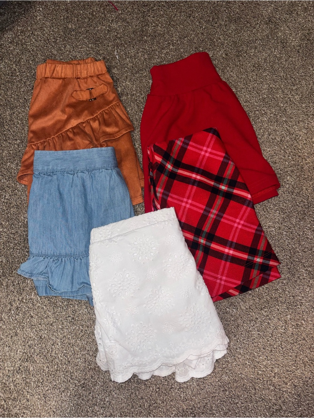 Mixed Skirt Bundle - Girls M 8, 7/8, 9